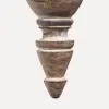 Подвес 7x20 см, дерево, серый, золотой