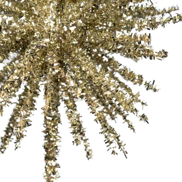 Ветвь с глиттером L46 см, пластик, шампань