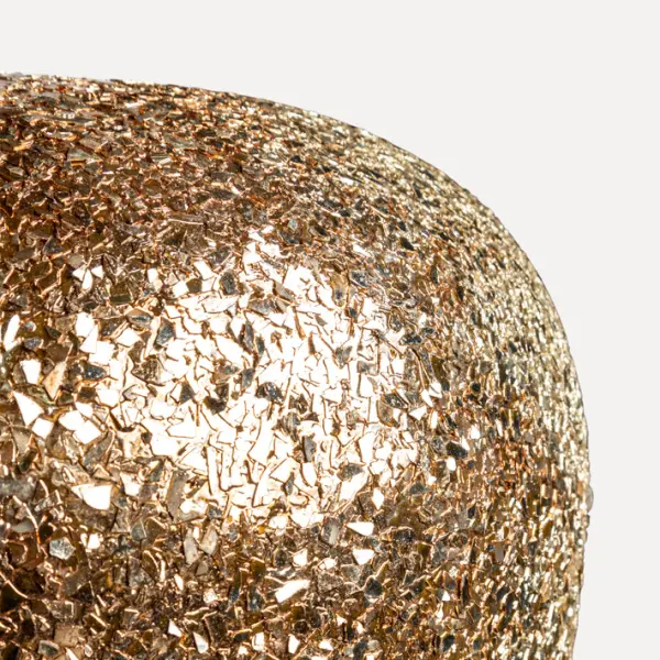 Кашпо с эффектом мозаики, 32x49 см, металл, золотой