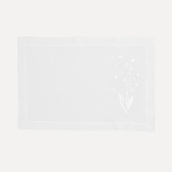 Набор льняных плейсматов ЛАНДЫШ, 45х30 см, 2 шт, текстиль