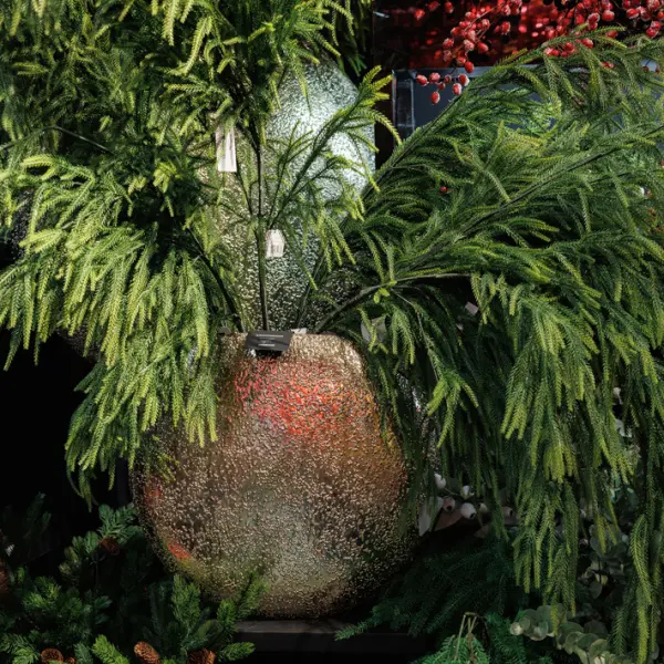 Кашпо 91x30x87 см, металл, черный