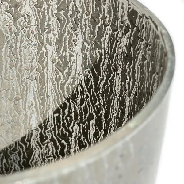 Ваза 28,5х15 см, стекло, серебряный