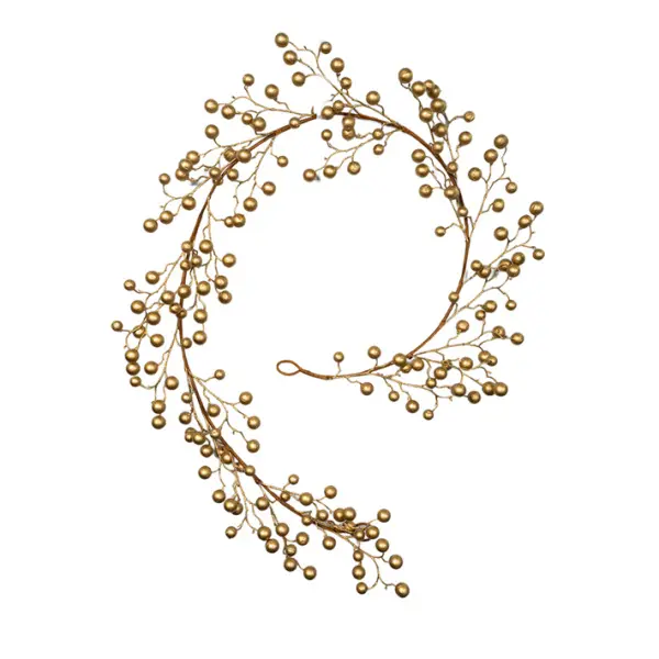 Гирлянда из шаров L183 см, пластик, золотой