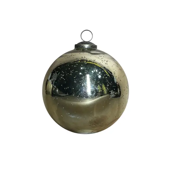 Шар D12 см, стекло, золотой