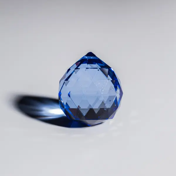 Хруст. шар, 5 шт, голубой