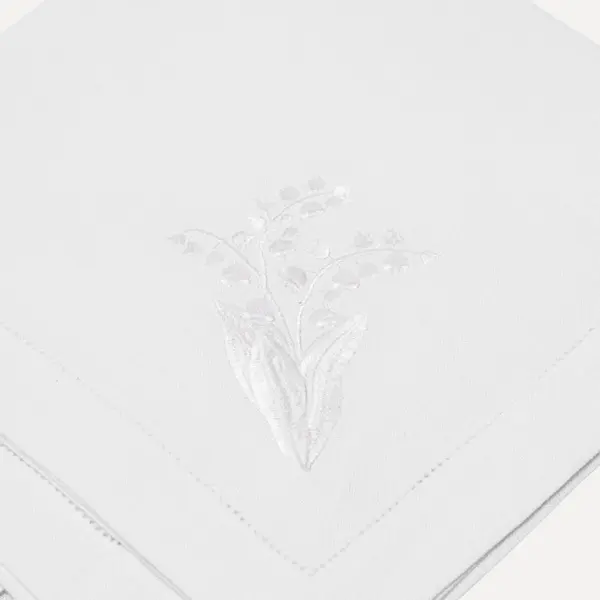 Набор льняных салфеток ЛАНДЫШ, 50х50 см, 4 шт, текстиль