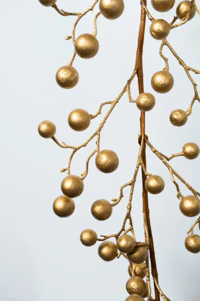 Гирлянда из шаров L183 см, пластик, золотой