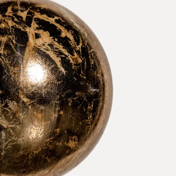 Шар D10 см, пластик, золотой