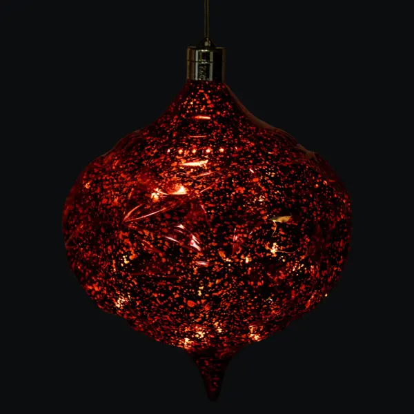 Подвес LED КАПЛЯ H20 см, пластик, красный