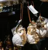 Подвес СОВА 6Х8 см, стекло, золотой