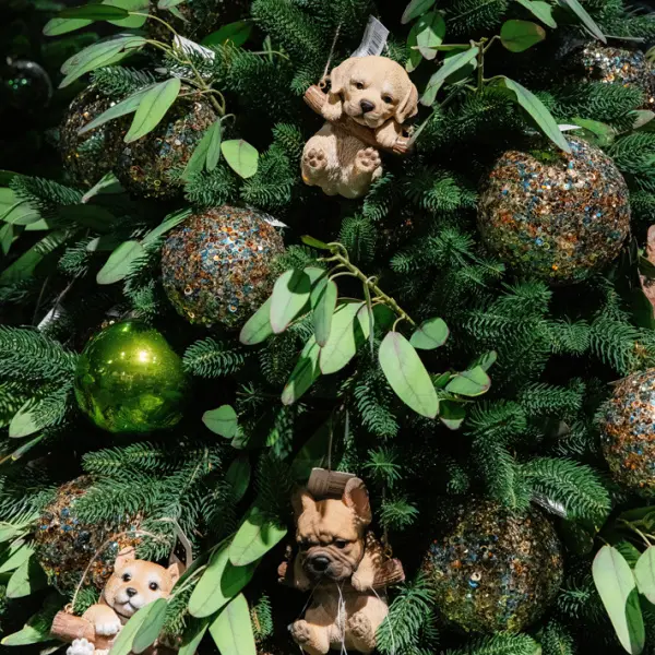 Ветвь эвквалипта H64 см, пластик, зеленый