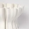 Ваза с 3D рисунком 29x20 см, керамика, белый