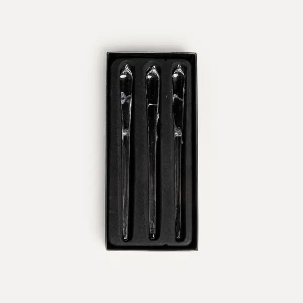 Подвесы в наборе СОСУЛЬКИ H18 см, 3шт, стекло, прозрачный