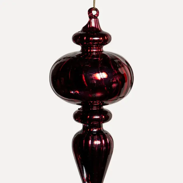 Подвес H26 см, стекло, бордовый