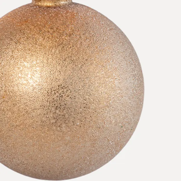 Шар D8 см, стекло, золотой