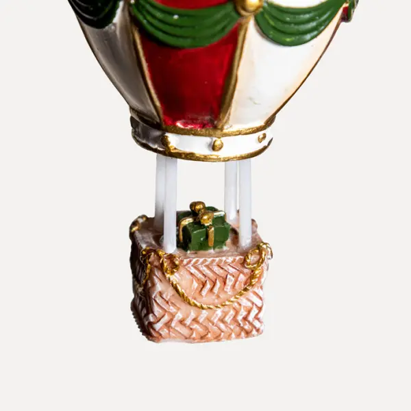 Подвес ВОЗДУШНЫЙ ШАР 6x11 см, полирезин, красный