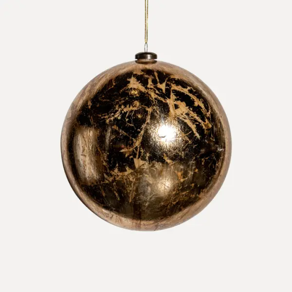 Шар D10 см, пластик, золотой