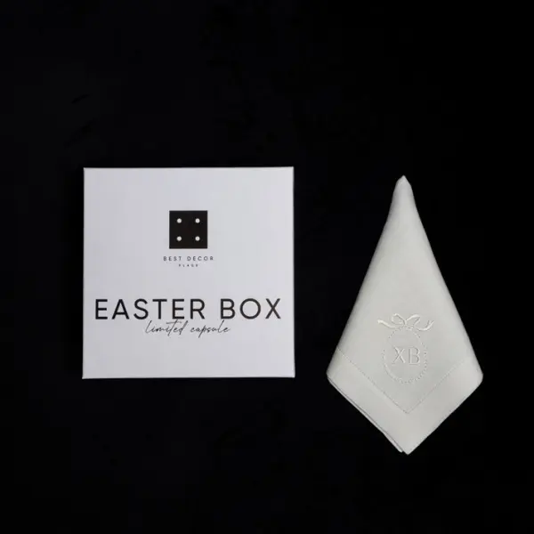 Набор льняных текстильных салфеток ХВ, 45х45 см, 4 шт