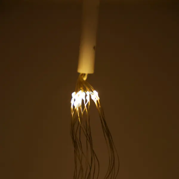 Гирлянда с 10 ветвями L5 м, пластик, металл, белый