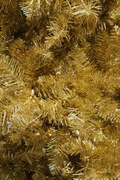 Ель искусственная БАРОККО Н180 см, пластик, металл,  золотой