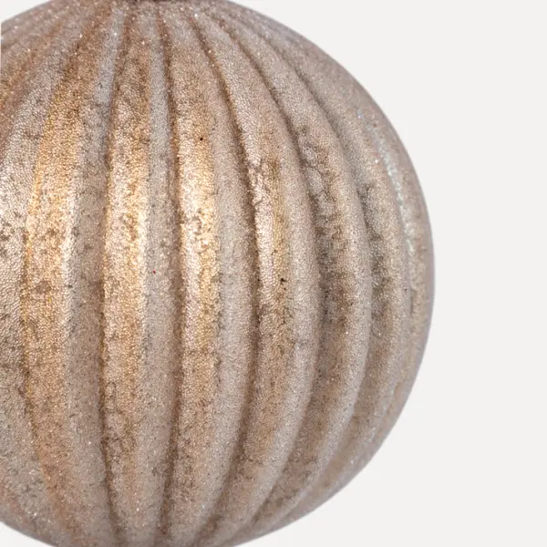 Шар D8 см, стекло, шампань