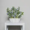 Ваза с 3D рисунком 30x10 см, керамика, белый