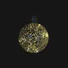 Шар LED D12 см, пластик, серебряный