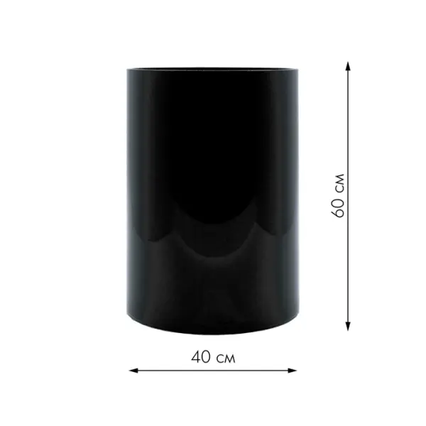 Ваза 40х60 см, поликарбонат, чёрный Ваза 40х60 см, поликарбонат, чёрный