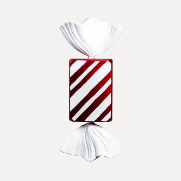 Подвес КОНФЕТА H46 см, пластик, белый, красный