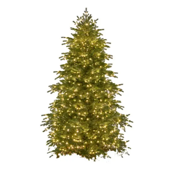 Ель искусственная с лампочками МУРМАНСКАЯ H315 см, пластик, металл, зеленый