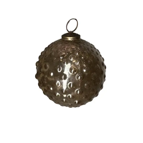 Шар D10 см, стекло, шампань