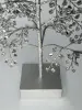 Елка из камней, 33x55 см, стекло, серебряный