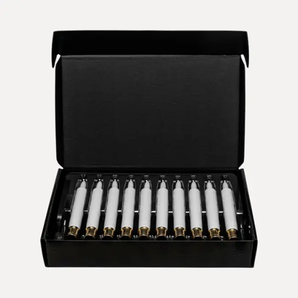 Набор светодиодных свечей на клипсе, 10 шт, 1,5х11,5 см, пластик, белый