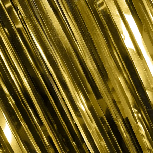 Новогодний дождик глянцевый 200х300 см, полипропилен, золотой