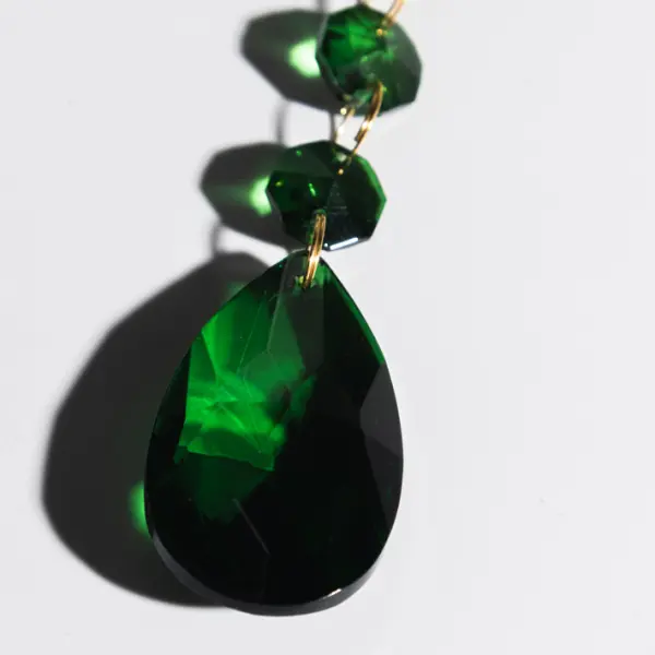 Хруст. цепочка + 1 капля, 5 шт, зеленый