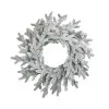 Венок рождественский ВЕРСАЛЬСКИЙ, заснеженный D70 см, пластик, белый