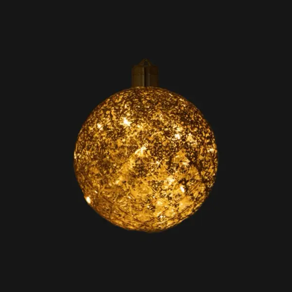 Шар LED D15 см, пластик, медный