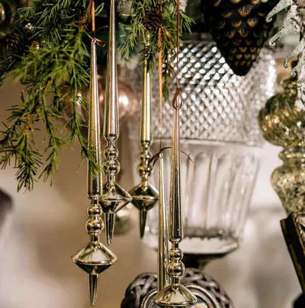 Подвес H30 см, пластик, шампань