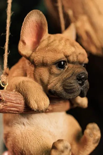 Подвес БУЛЬДОГ 10х15 см, полирезин, бежевый