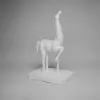 Фигура ЛОШАДЬ 32х20х54 см, полирезин, дерево, белый