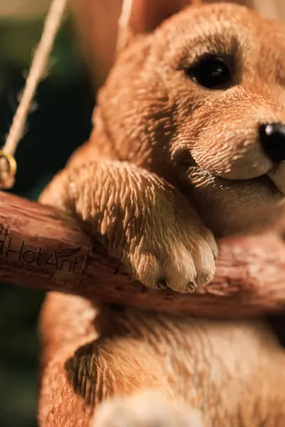 Подвес ШИБА ИНУ 12х14 см, полирезин, бежевый