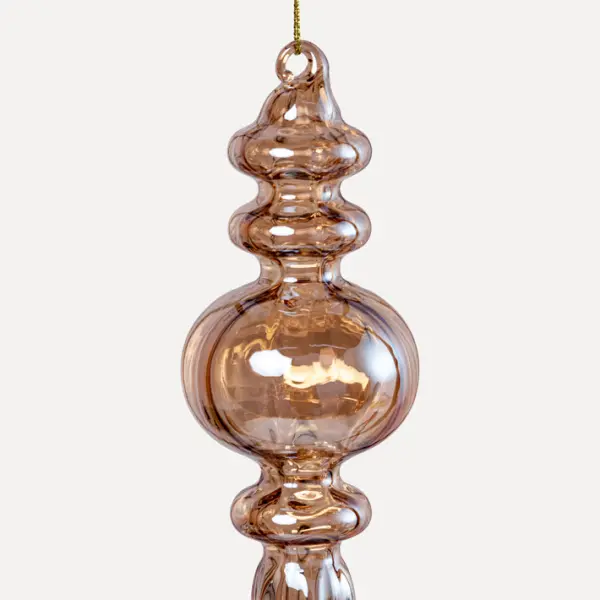 Подвес 6x19 см, стекло, медный