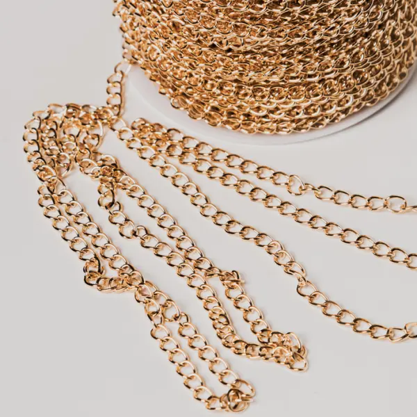 Цепочка декоративная 1,2 мм, 50 м, золото