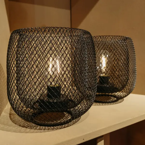 Светильник 18х18 см, металл, чёрный