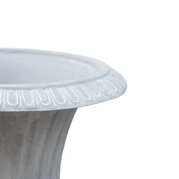 Кашпо в римском стиле 24х30 см, фибергласс, серый