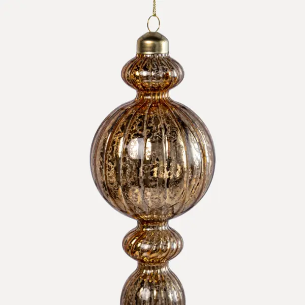 Подвес H30 см, стекло, золотой