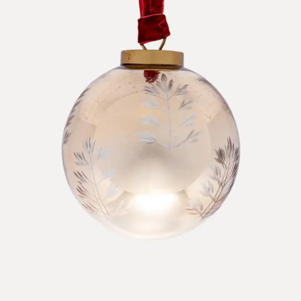 Шар D20 см, стекло, золотой