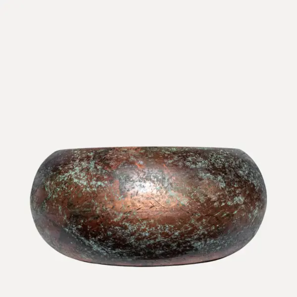 Кашпо 38x16 см, металл, зеленый