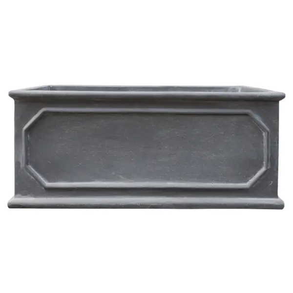 Кашпо 54,5х30х22,5 см, фибергласс, темно-серый