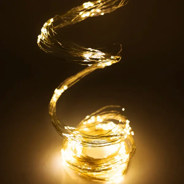 Гирлянда с 10 ветвями L5 м, пластик, металл, белый